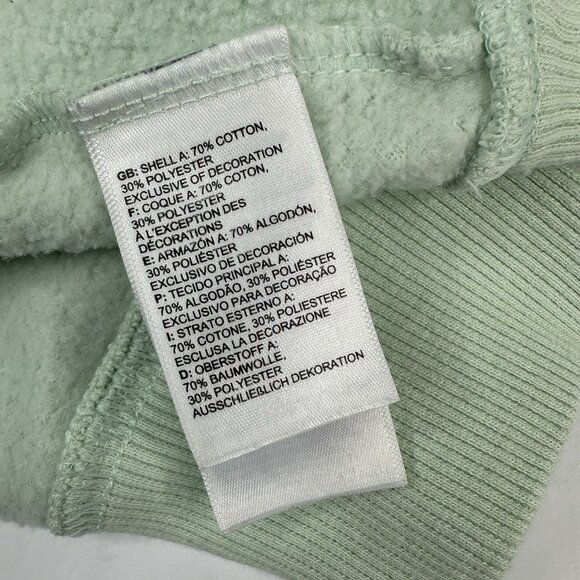 The North Face Women’s Mint Green Half Dome Hooded Long Sleeve Sweatshirt L/C44 - Picture 10 of 16